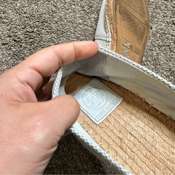Tory Burch Colorblock Espadrille Flat in Seltzer Blue - Picture 5 of 9